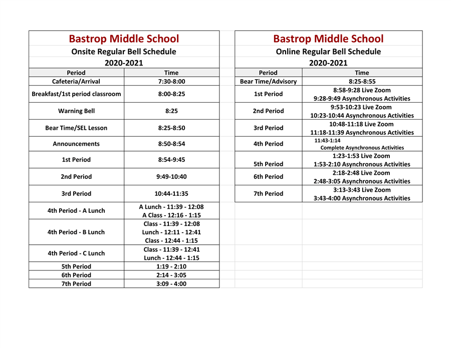 Bastrop Middle School / Homepage